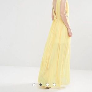 Yellow maxi asos dress